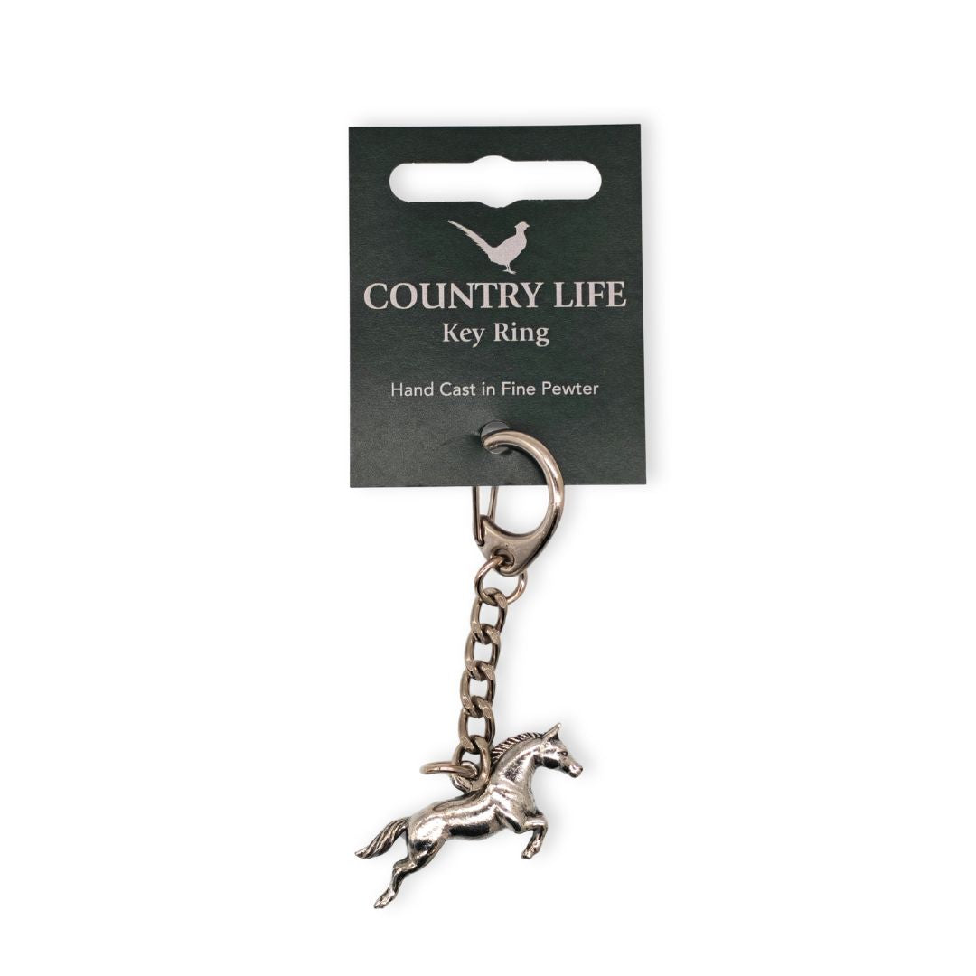 Pewter Horse Keyring