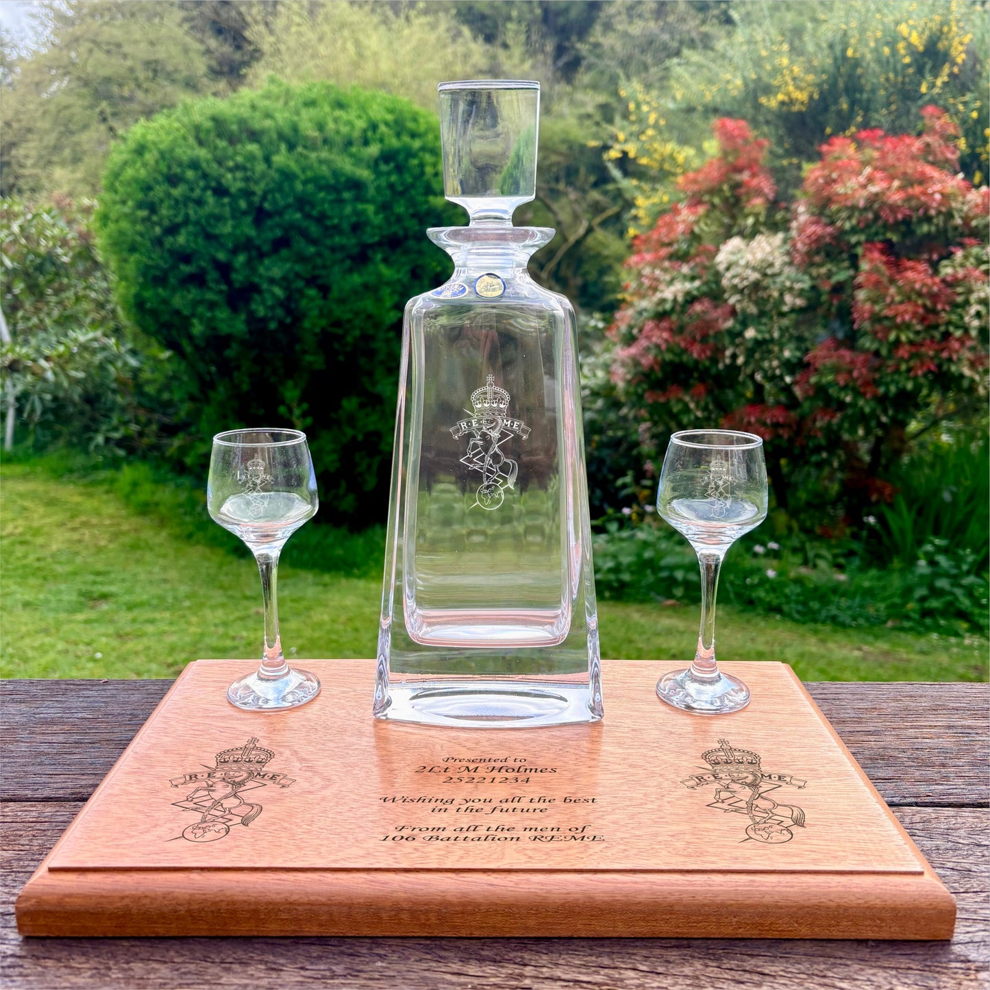 REME Boston Decanter and 2 Port Glasses