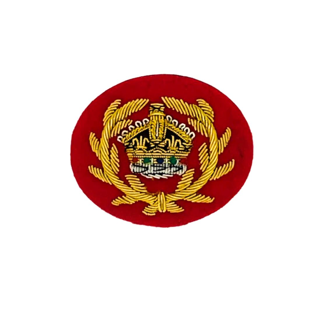AQMS & RQMS WO2 Crown Mess Kit Badge