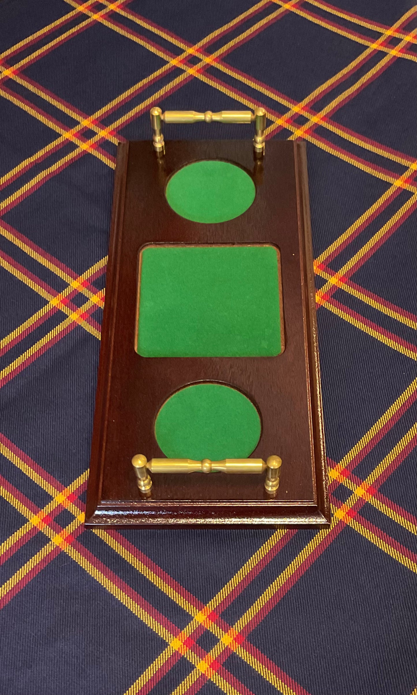 Wooden Serving Tray For A Whisky or Brandy Set