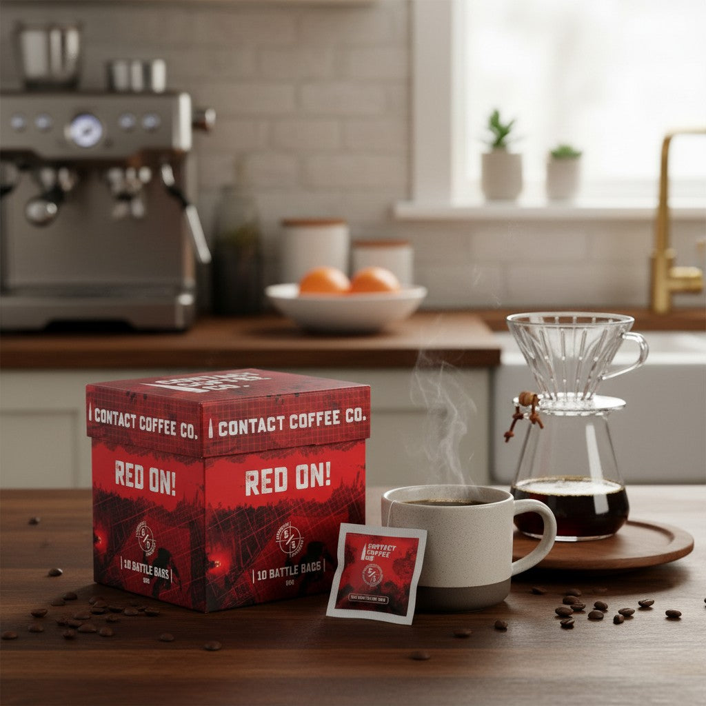 Contact Coffee Bags- Red On!
