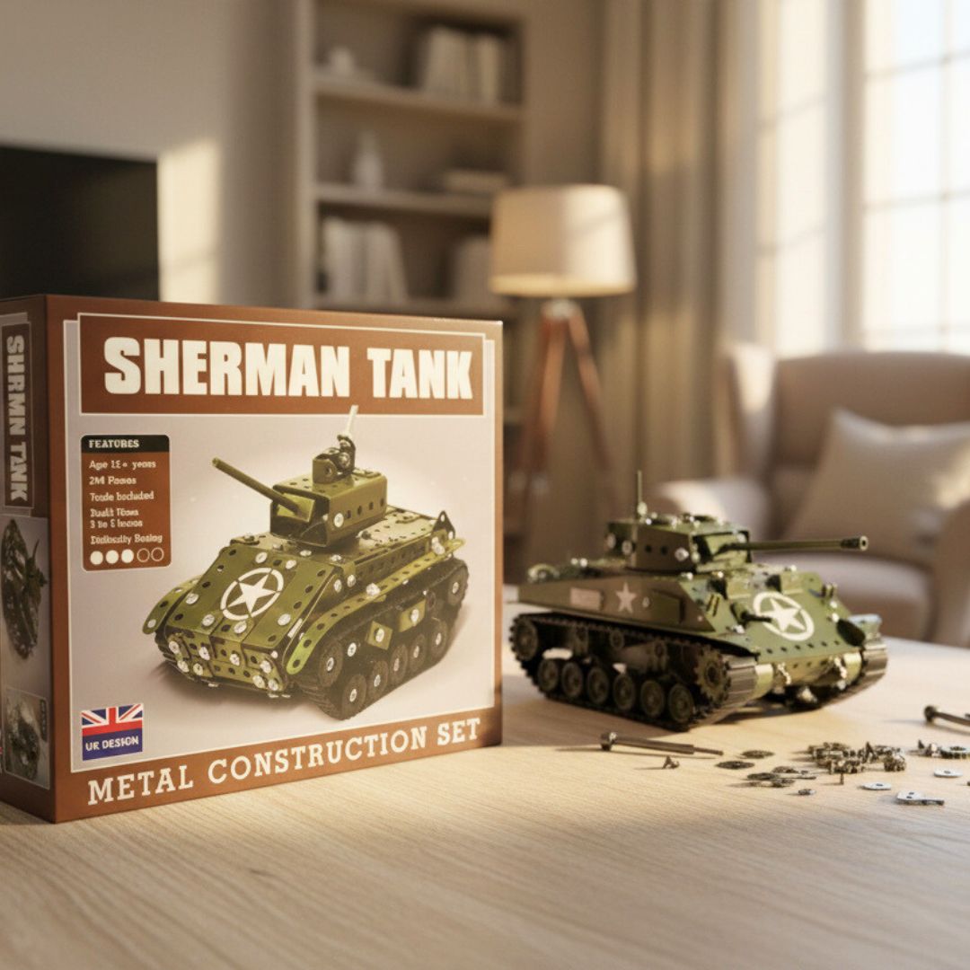 Sherman Tank Metal Construction Set