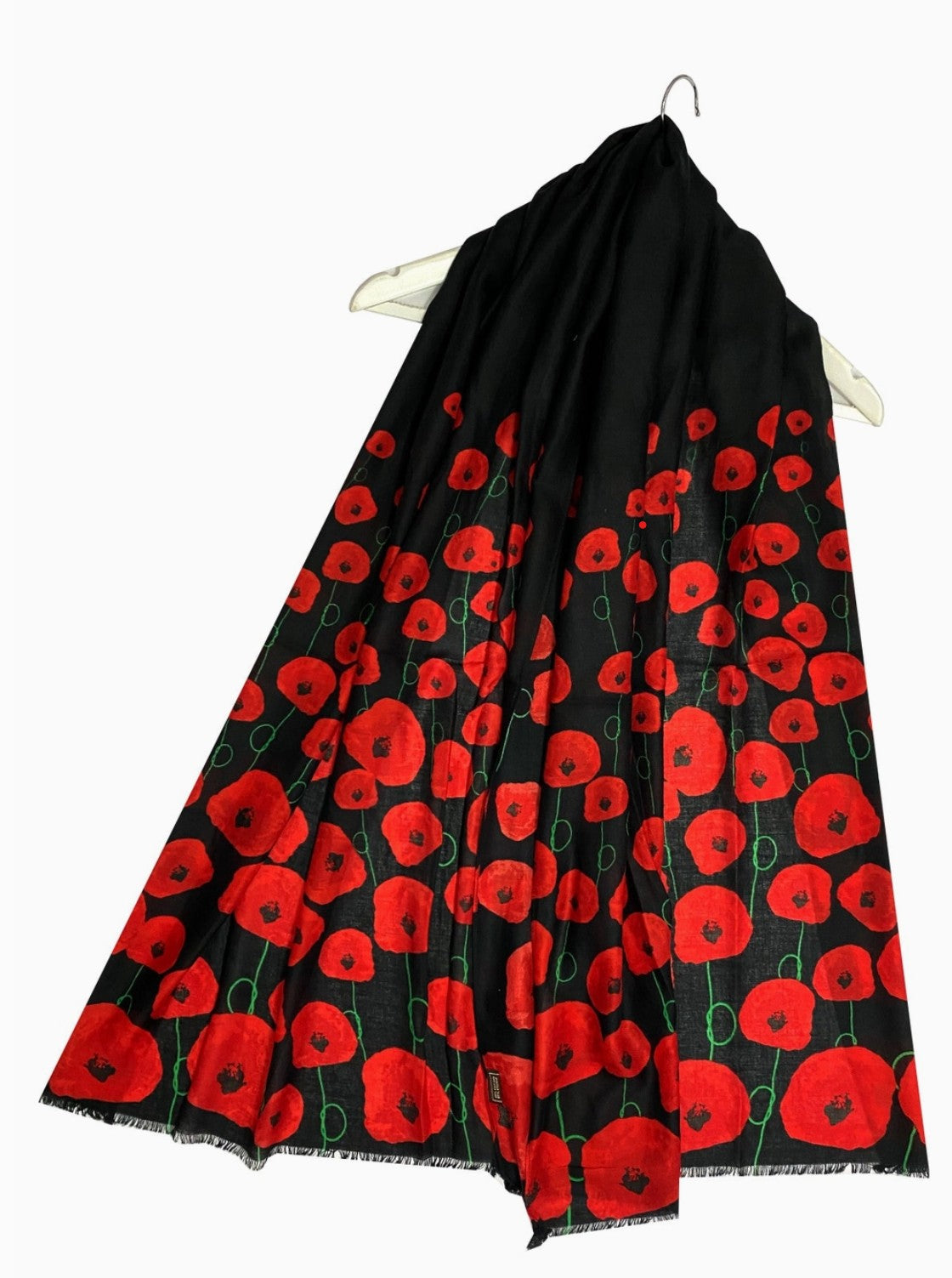 Gradual Poppy Print Scarf