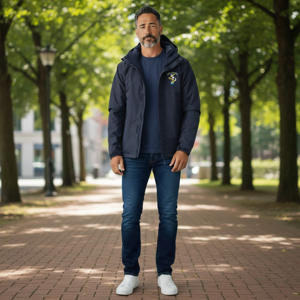 Premium Fleece Lined Waterproof Outdoor Jacket REME - Navy