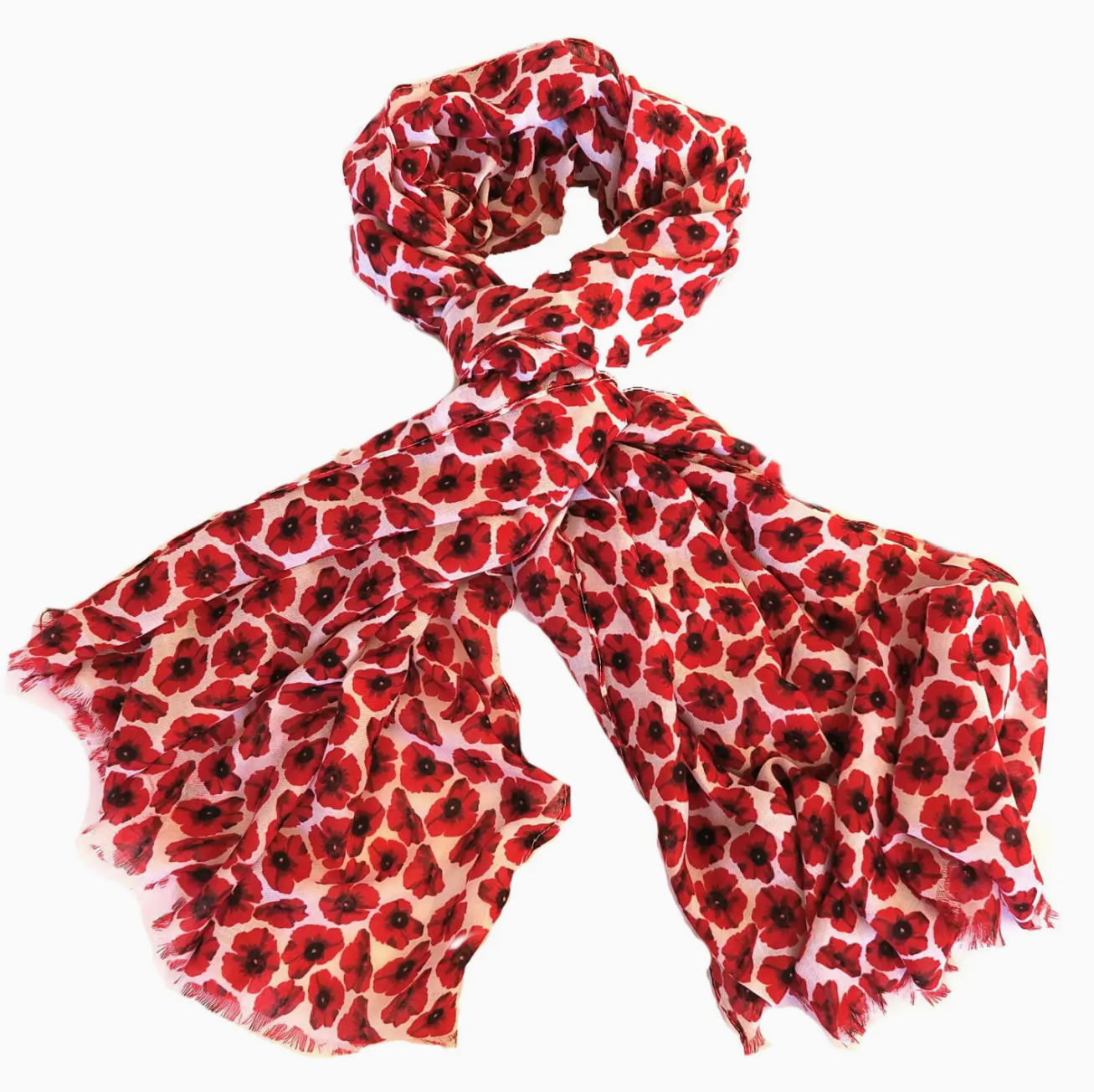 Red Poppy Scarf