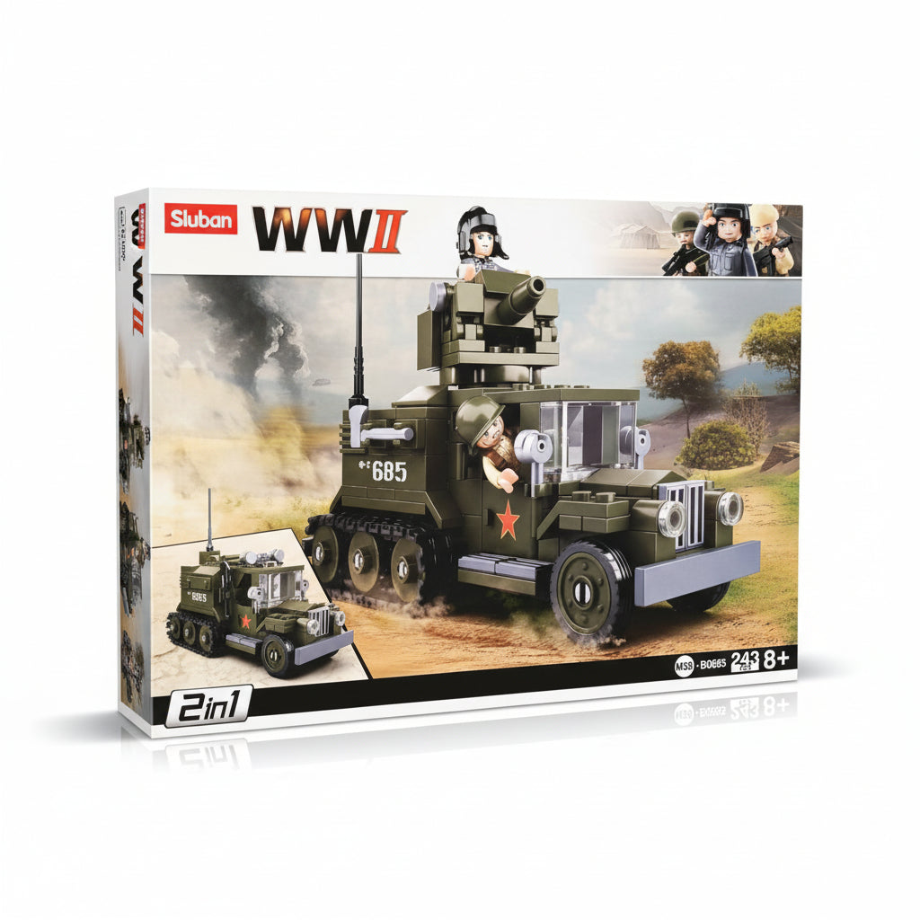 Sluban WWII Allied Half Track (B0685)