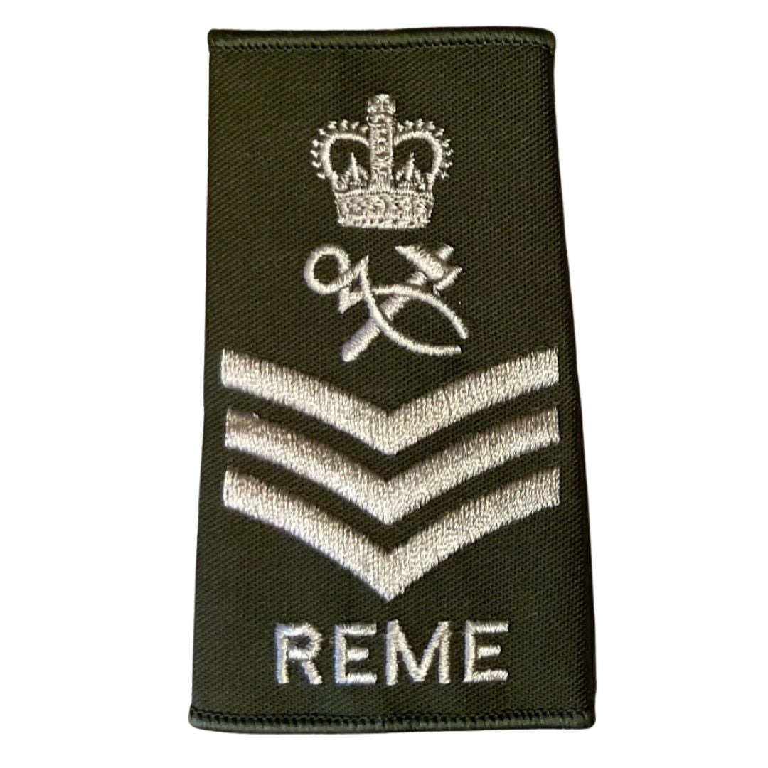 Rank Slide REME with Queens Crown (Olive)