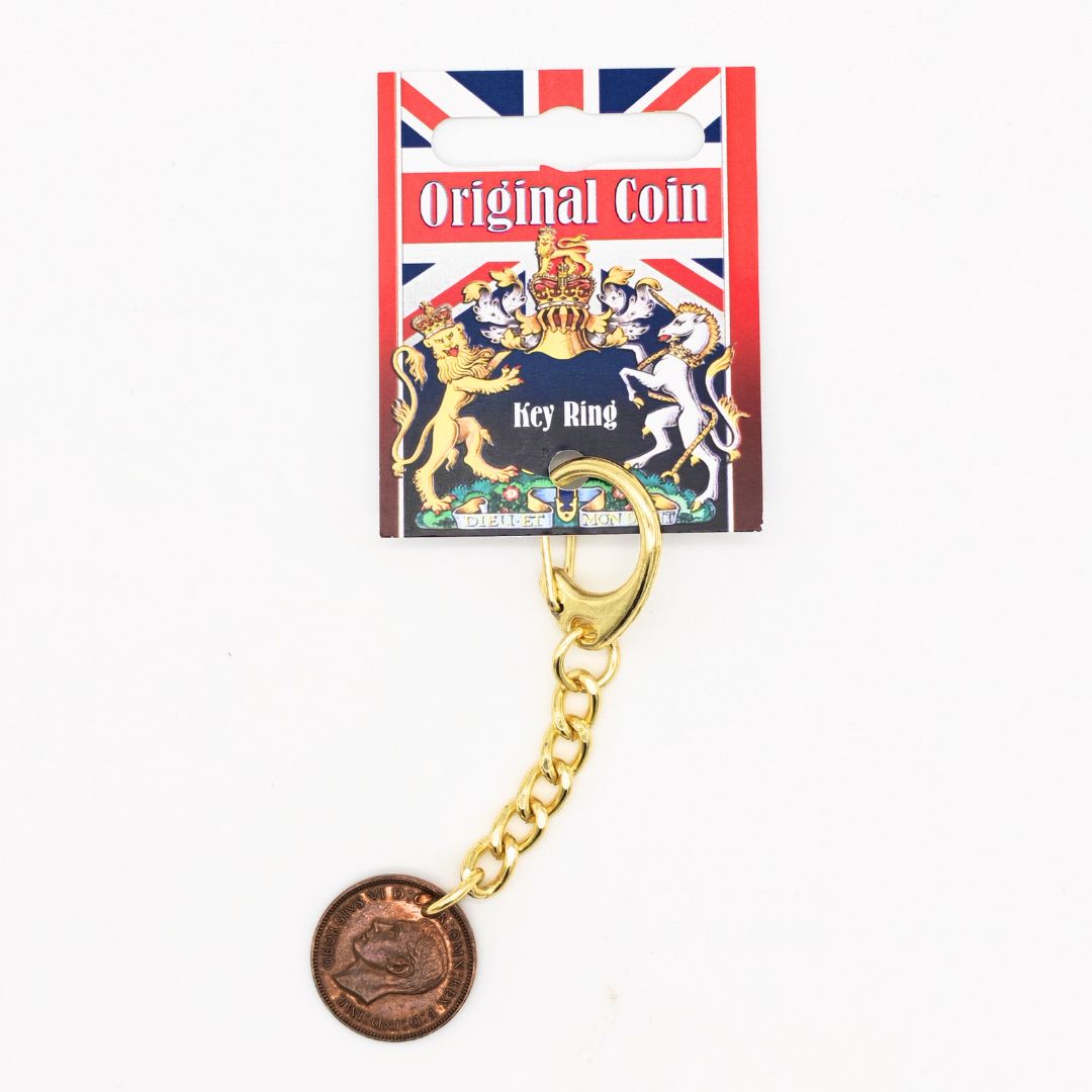 George VI Farthing Keyring