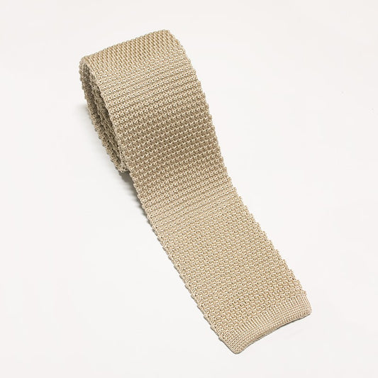 Officers Silk Oatmeal Tie