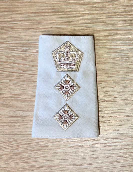 Rank Slide REME with Queens Crown (Parchment)