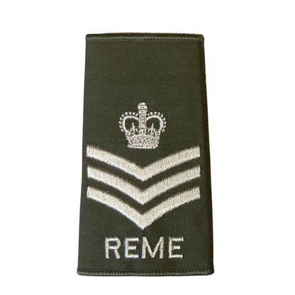 Rank Slide REME with Queens Crown (Olive)