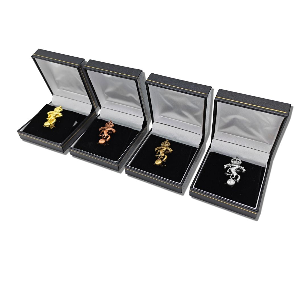 REME Antique Finish Brooches