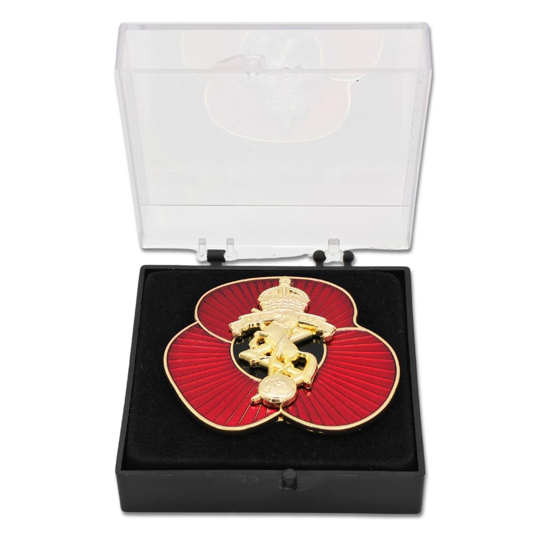 REME Poppy Pin (Red and Gold) Boxed