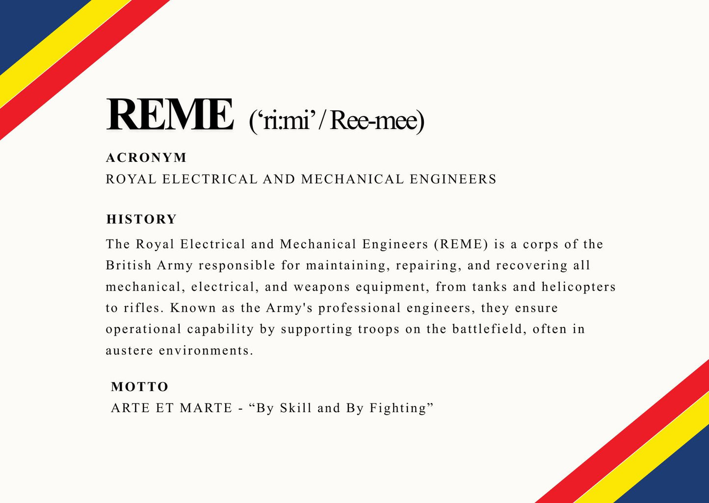 REME Archive Postcards