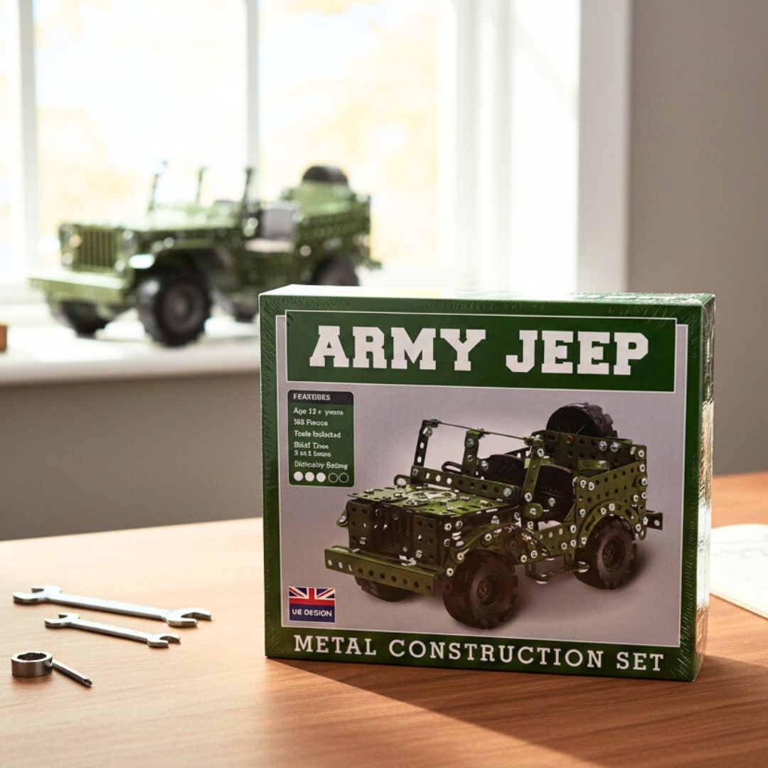 Army Jeep Metal Construction Set