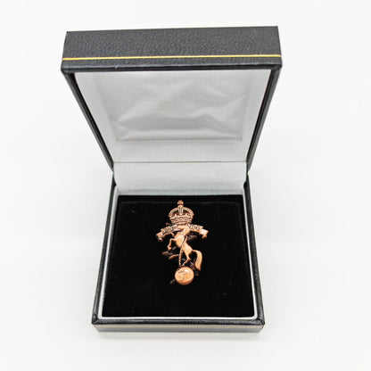 REME Antique Finish Brooches