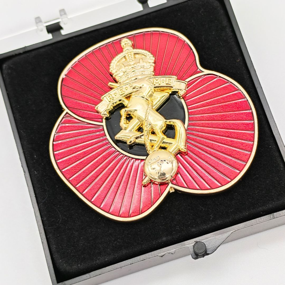 REME Poppy Pin (Red and Gold) Boxed