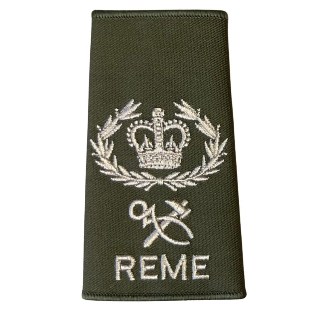 Rank Slide REME with Queens Crown (Olive)