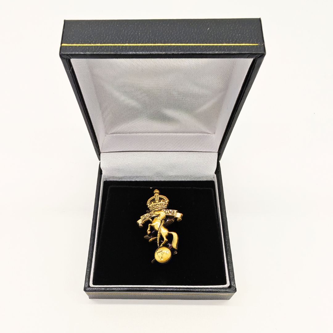 REME Antique Finish Brooches