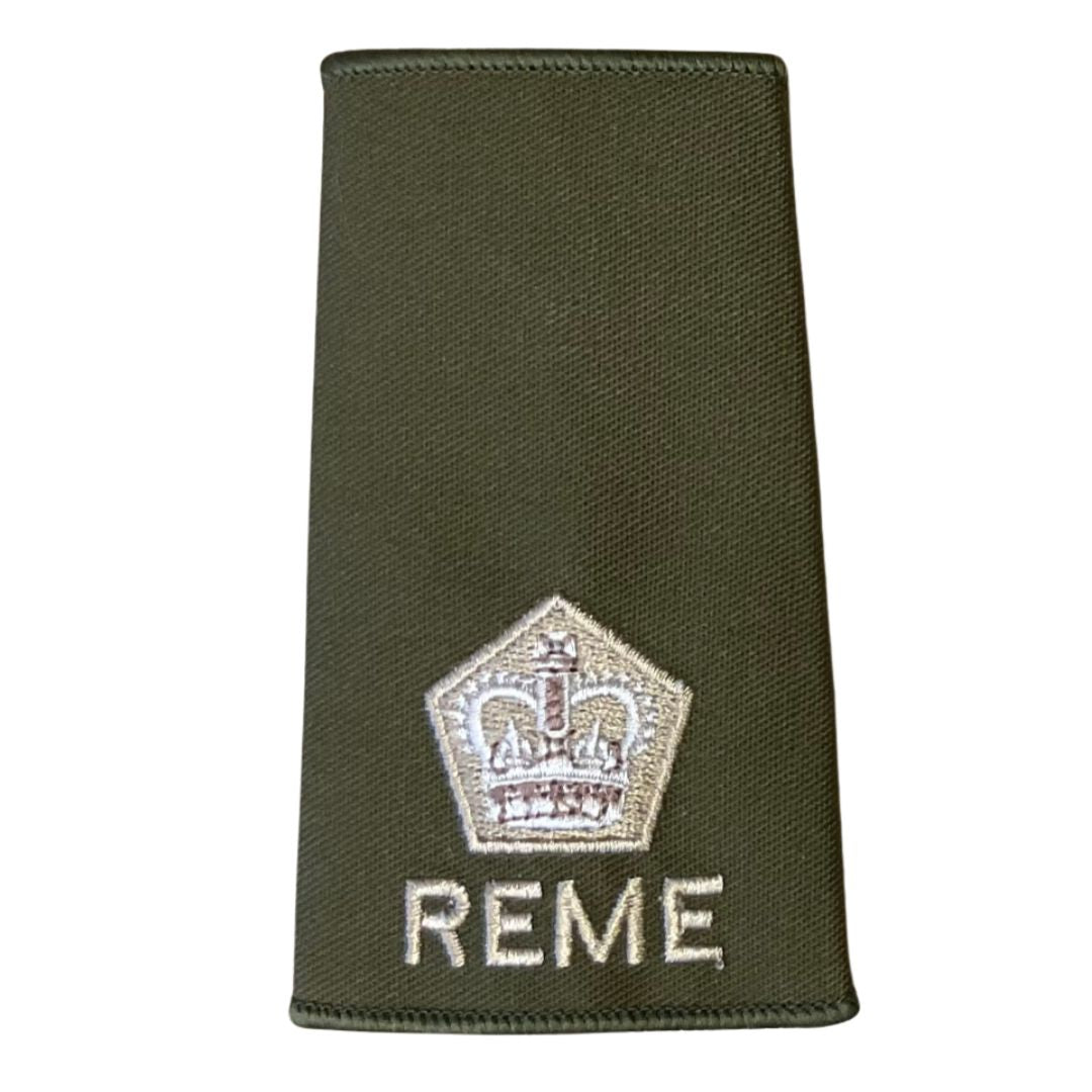 Rank Slide REME with Queens Crown (Olive)