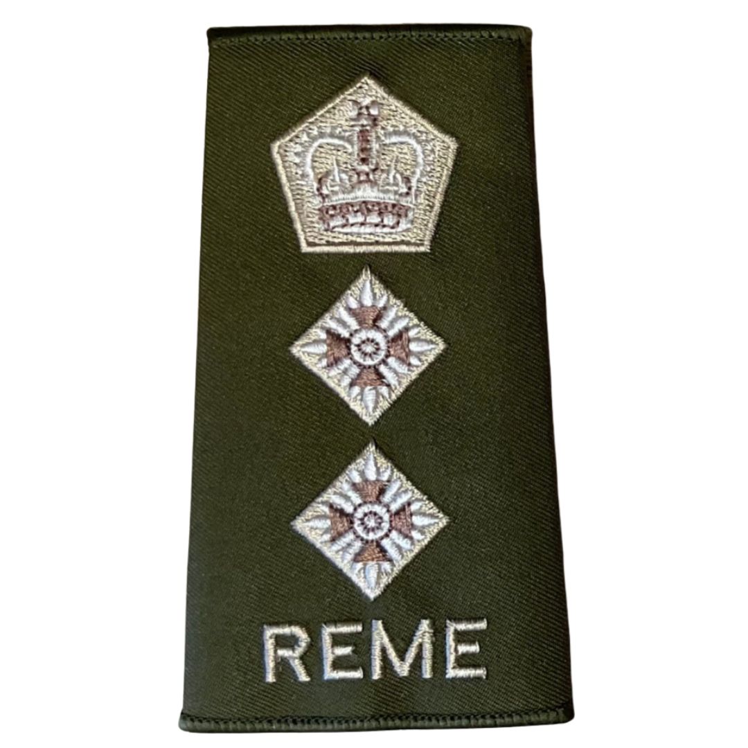 Rank Slide REME with Queens Crown (Olive)
