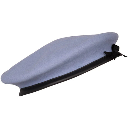REME Beret (Light Blue) with Sewn on Navy Cloth Capbadge
