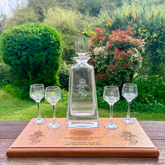 REME Boston Decanter and 4 Port Glasses
