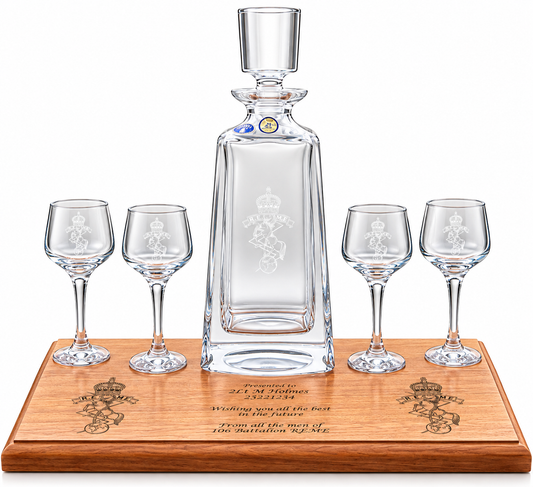REME Boston Decanter and 4 Port Glasses