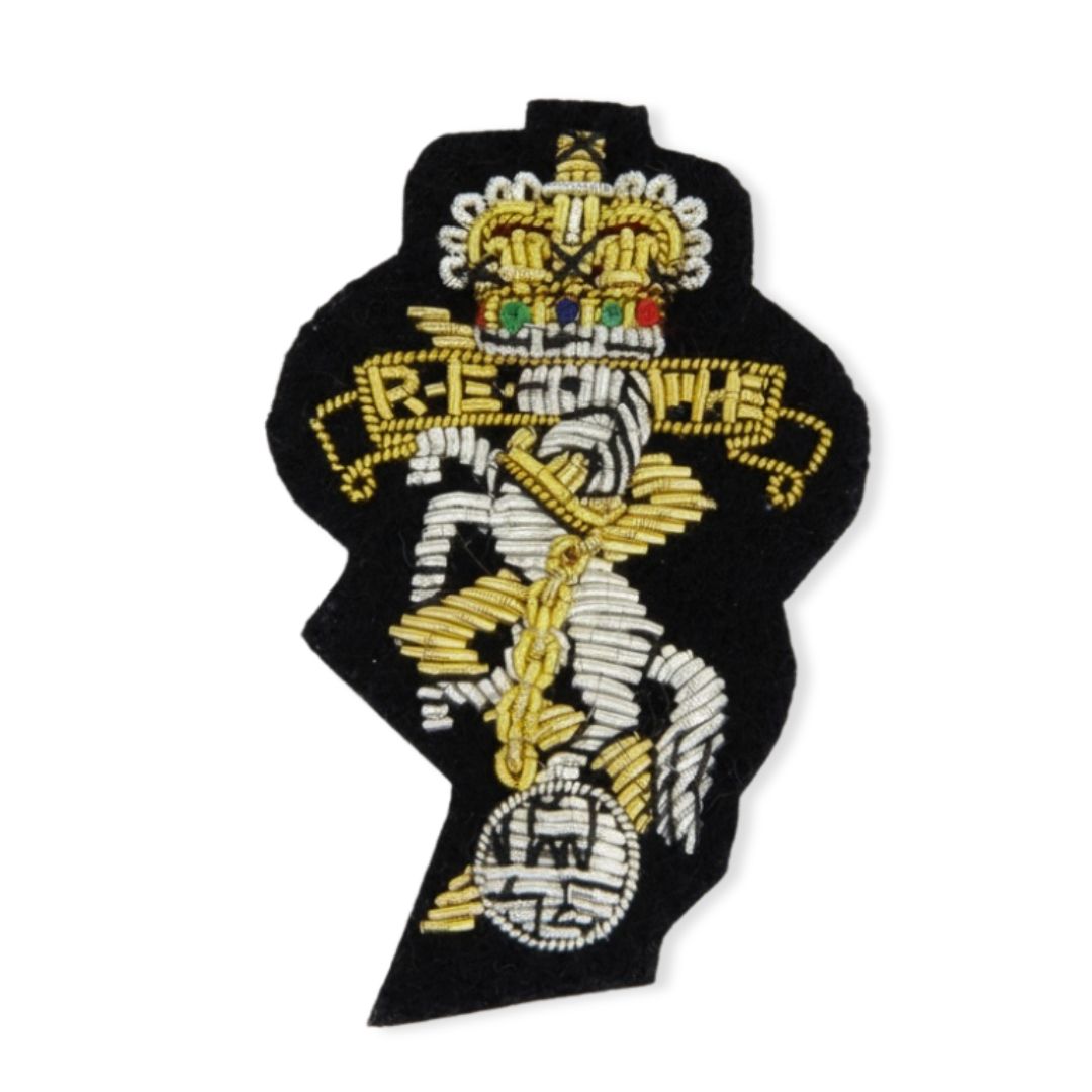 REME QC Officer Cloth Cap Badge