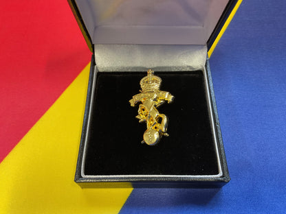 REME Antique Finish Brooches