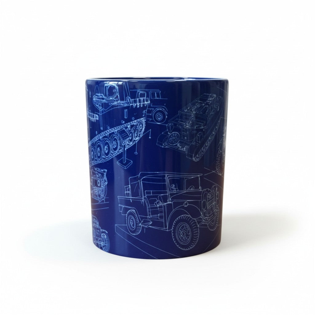 REME Museum Vehicle Blueprint Mug