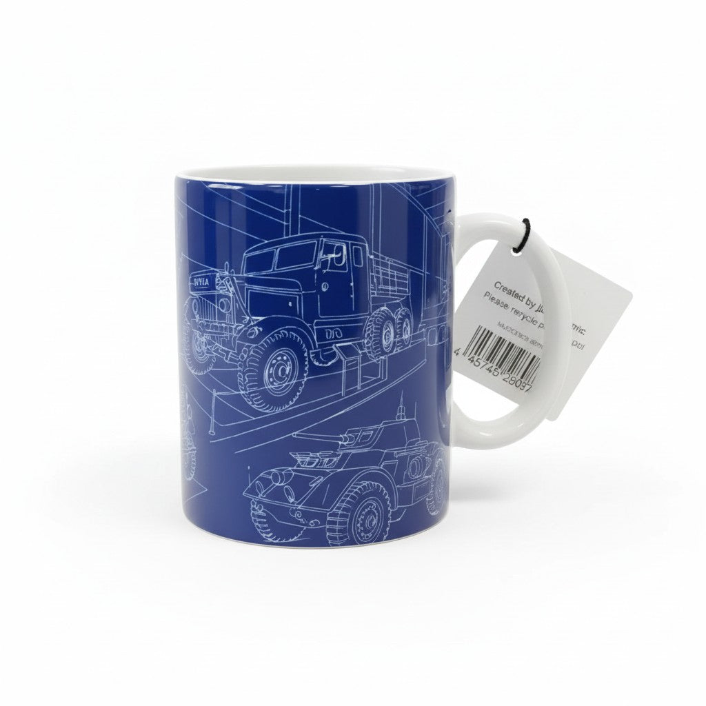 REME Museum Vehicle Blueprint Mug