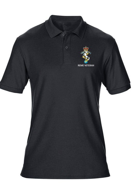 REME Veteran Polo Shirt - Black