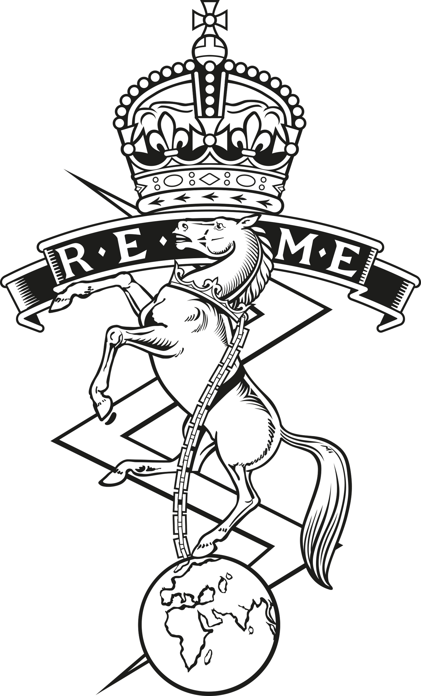 REME Crystal Cut Port (Ships) Decanter with Tray