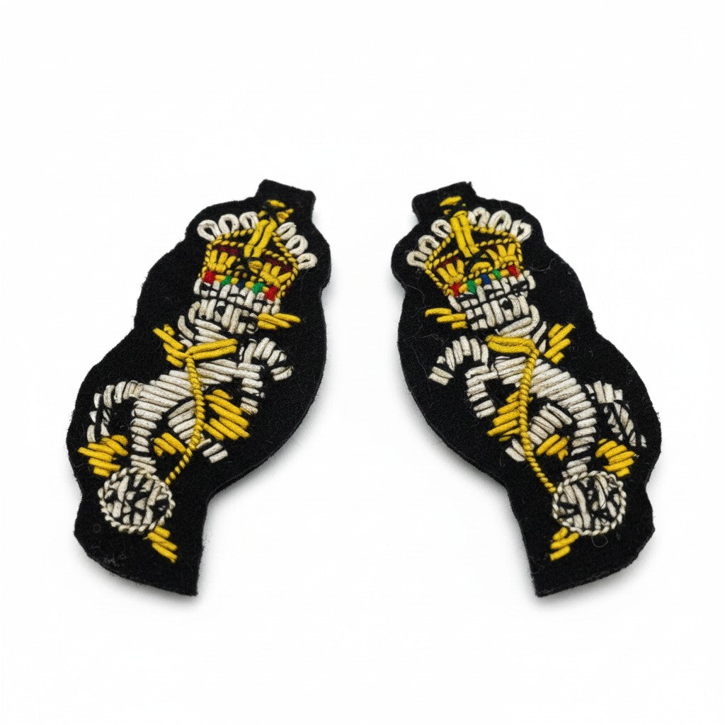 REME Collar Mess Dress Badges - Navy