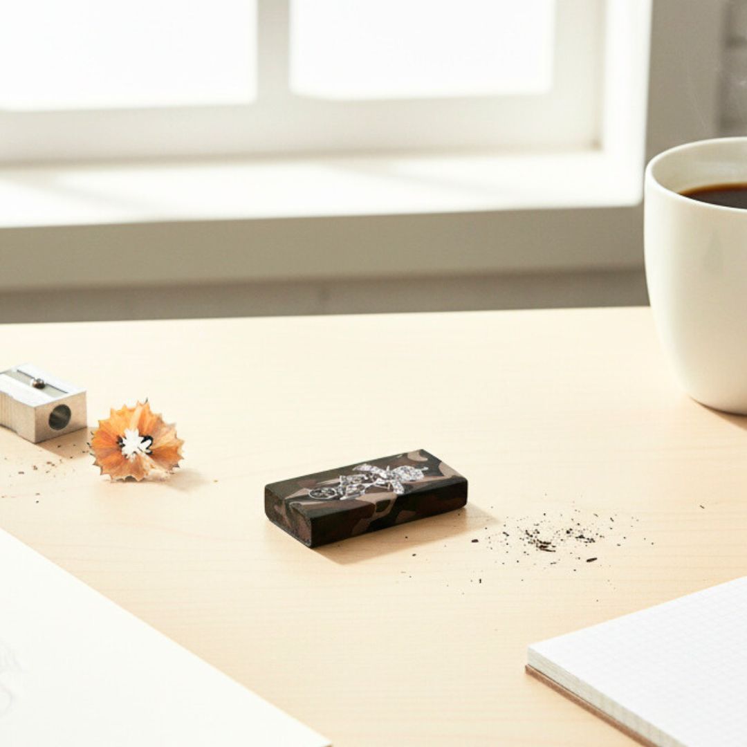 Cap Badge Camo Eraser