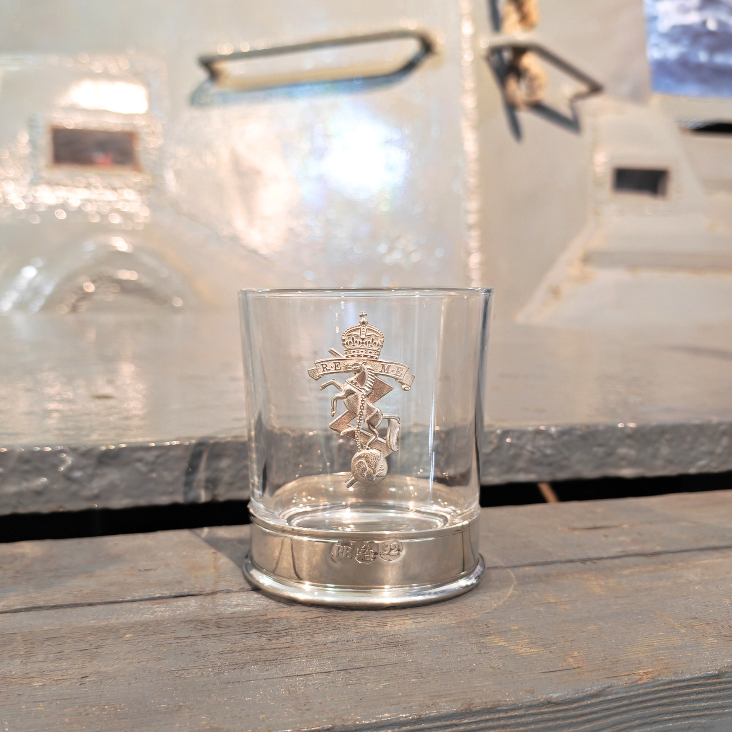 REME Pewter Whiskey Glass