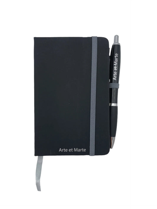 Arte et Marte Black A6 Notebook With Pen