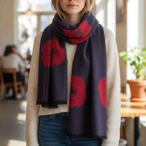Large Poppy Scarf