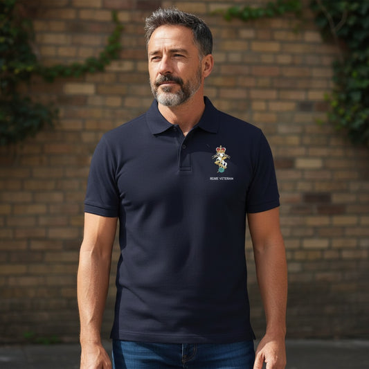 REME Veteran Polo Shirt - Navy