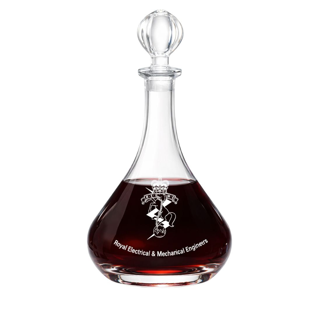REME Crystal Cut Port (Ships) Decanter