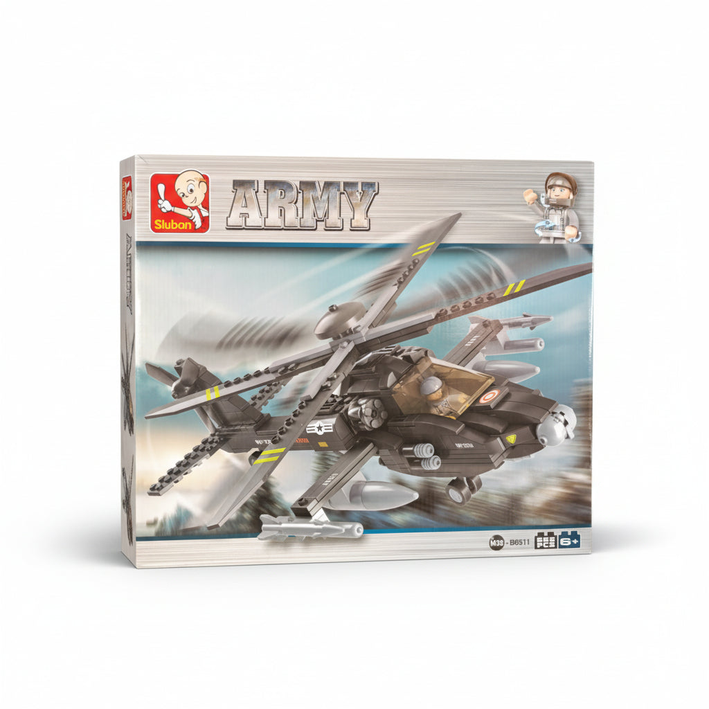 Sluban Apache Helicopter (B0511)
