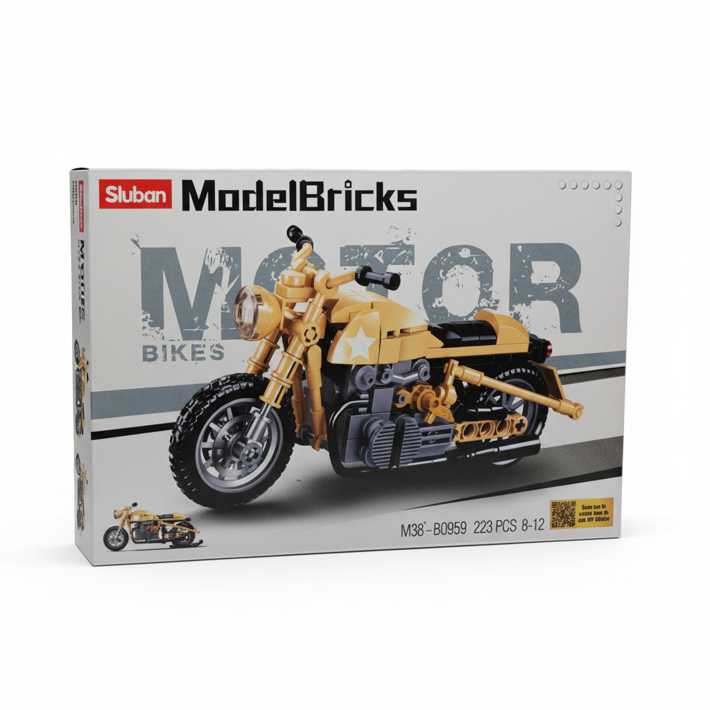 Sluban Military Motorbike (B0959)