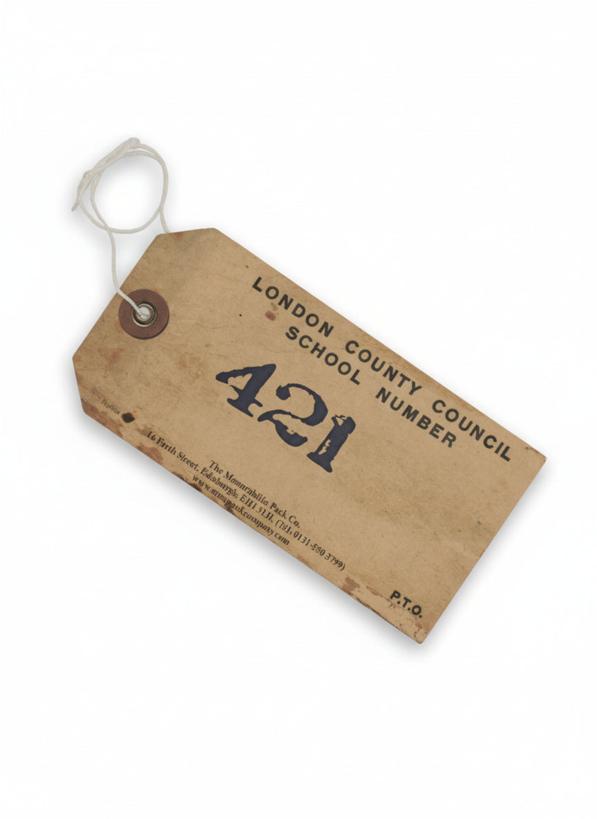 WWII Evacuee Tag