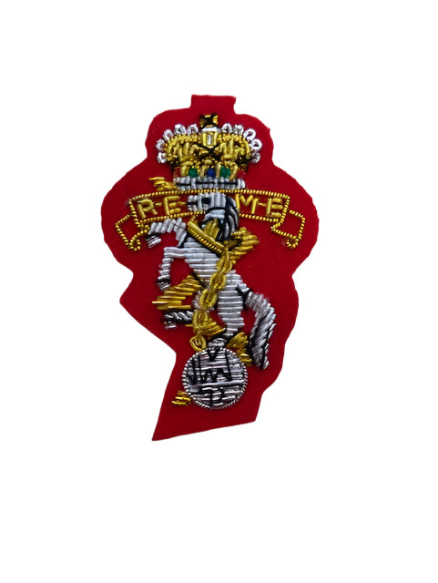 REME Officer Side Cap Badge - Scarlet