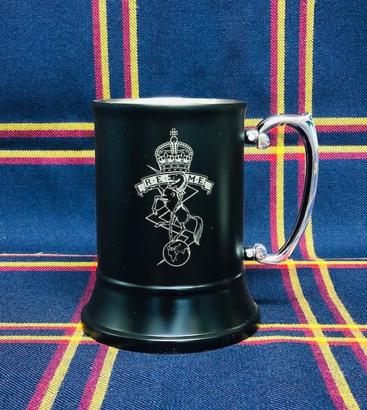 REME Tankard - Black and Steel Body