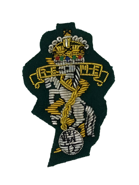 REME Officer Cap Badge - Green