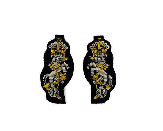 REME Collar Mess Dress Badges - Navy