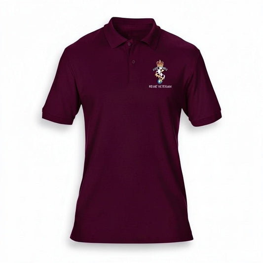 REME Veteran Polo Shirt - Maroon